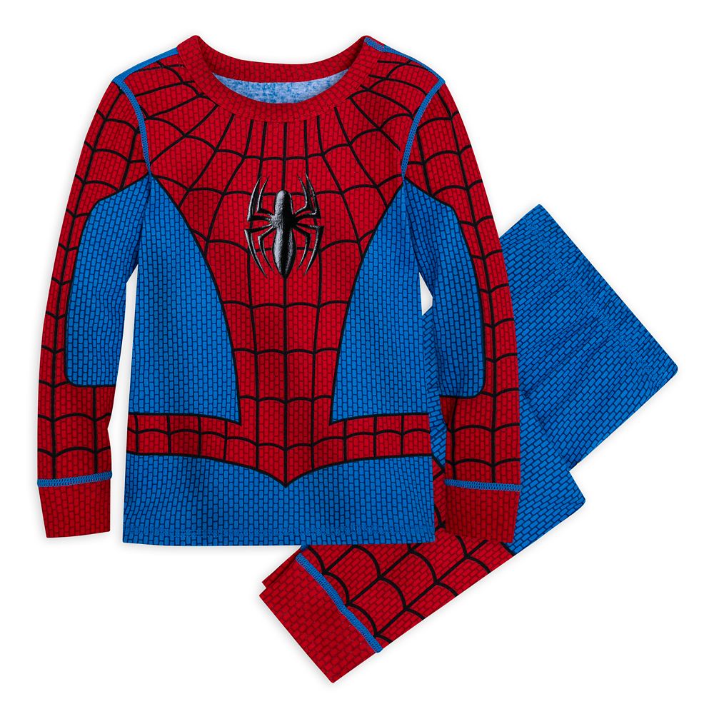 Spiderman 2 piece set Pajamas Sleepwear New Size Child 10 -12 large New w  tag