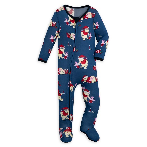 Winnie the Pooh Holiday Family Matching Stretchie Sleeper for Baby by Munki Munki