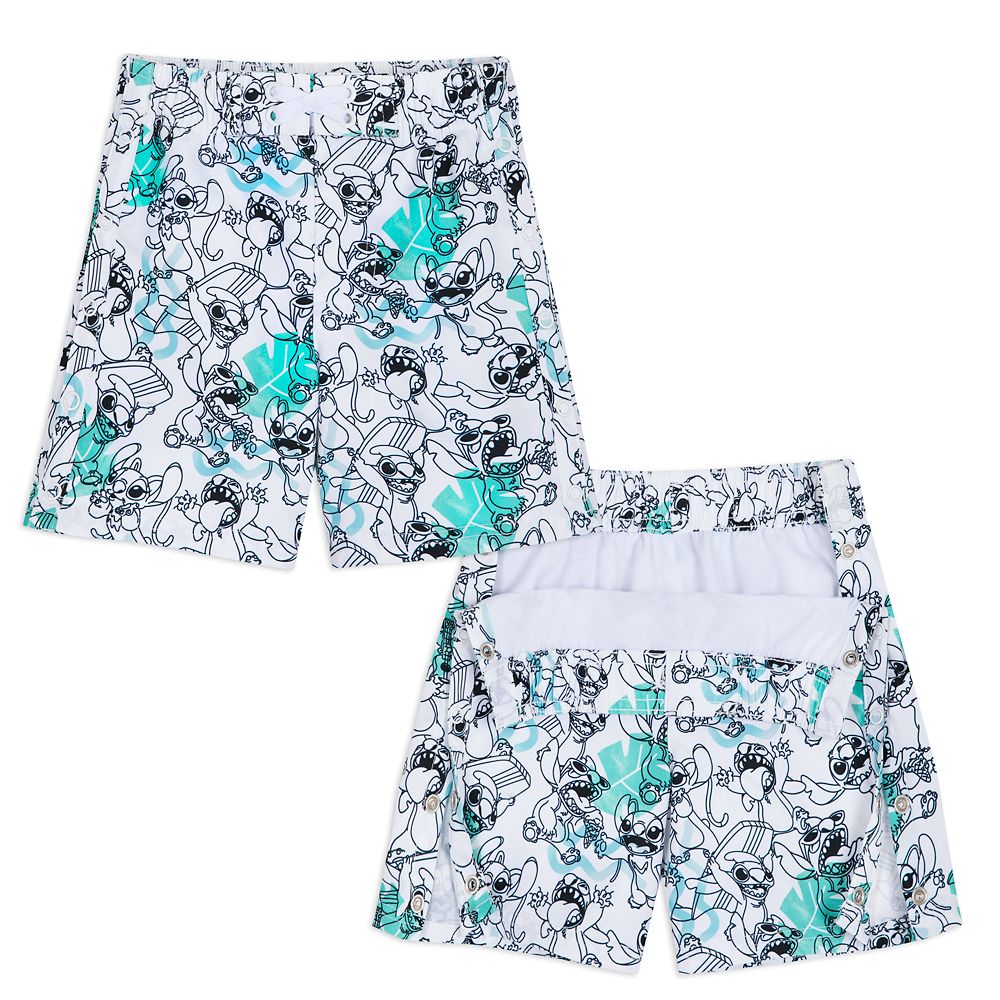 Stitch Adaptive Swim Trunks for Kids