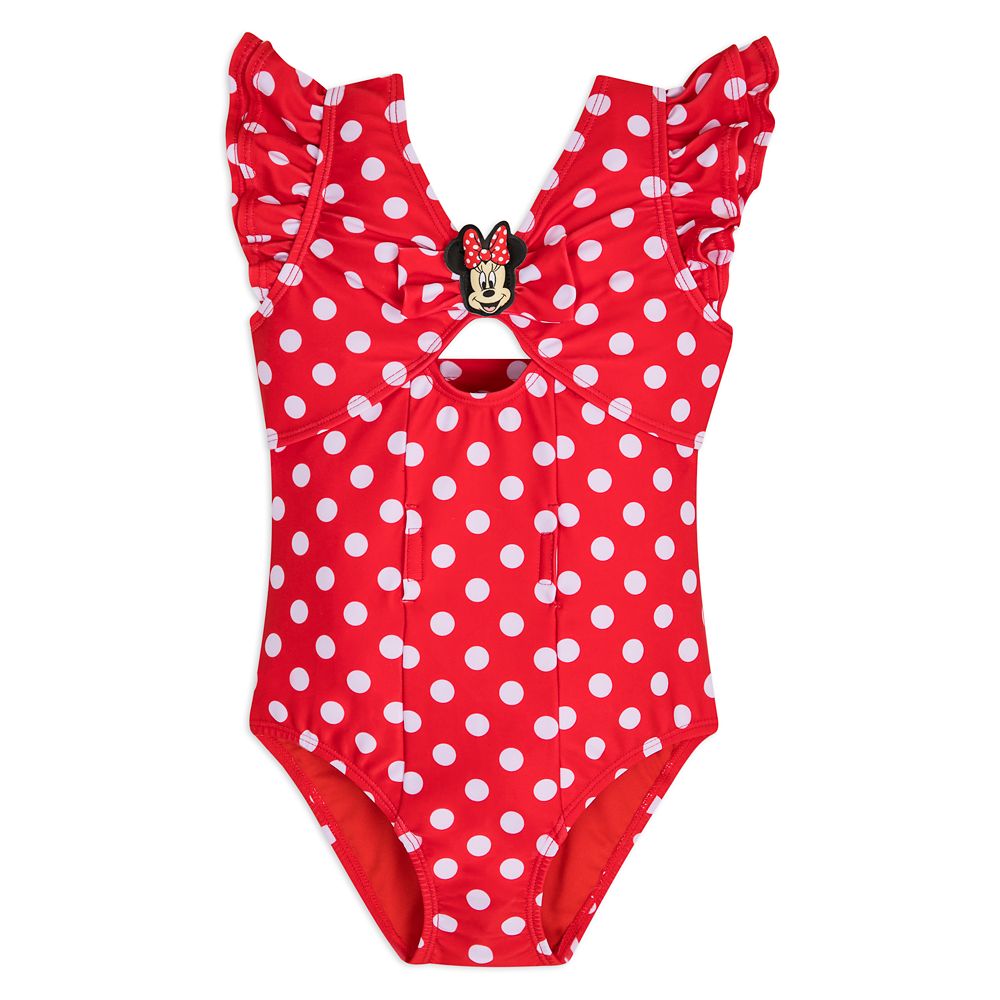 Minnie Mouse Polka Dot Adaptive Swimsuit for Girls