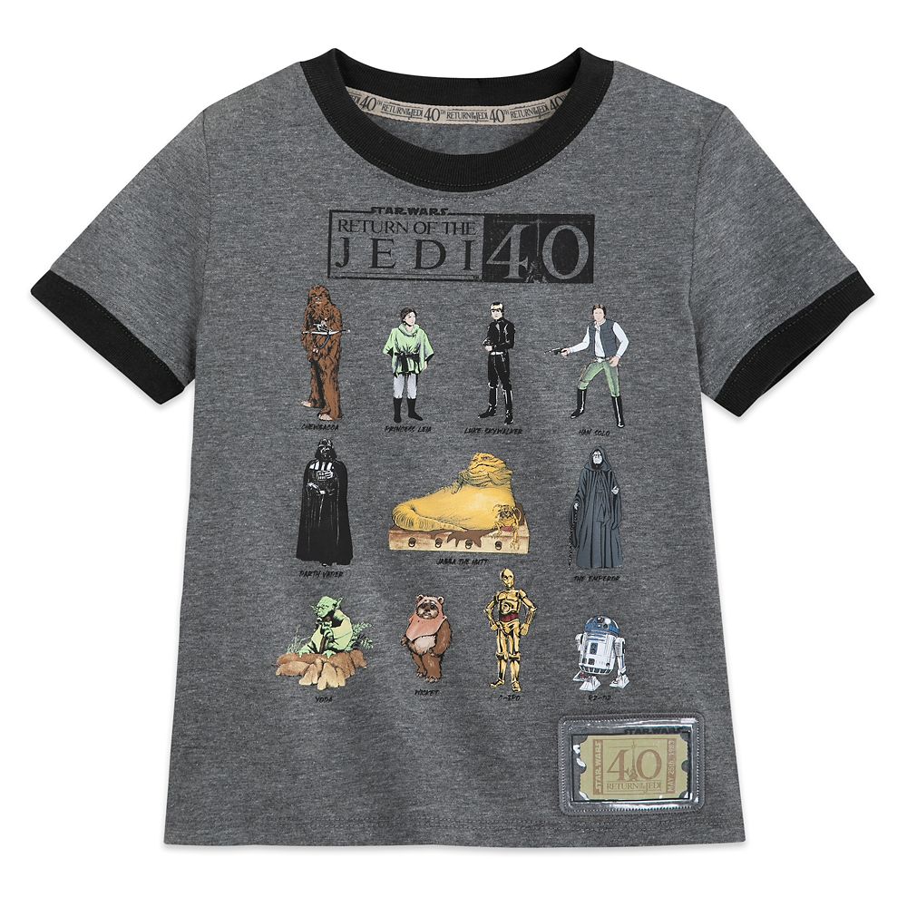 Star Wars: Return of the Jedi 40th Anniversary Ringer Tee for Kids is now out