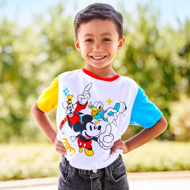 Mickey Mouse and Friends Color Block T-Shirt for Kids – Sensory Friendly