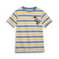 Pinocchio and Jiminy Cricket Striped T-Shirt for Kids
