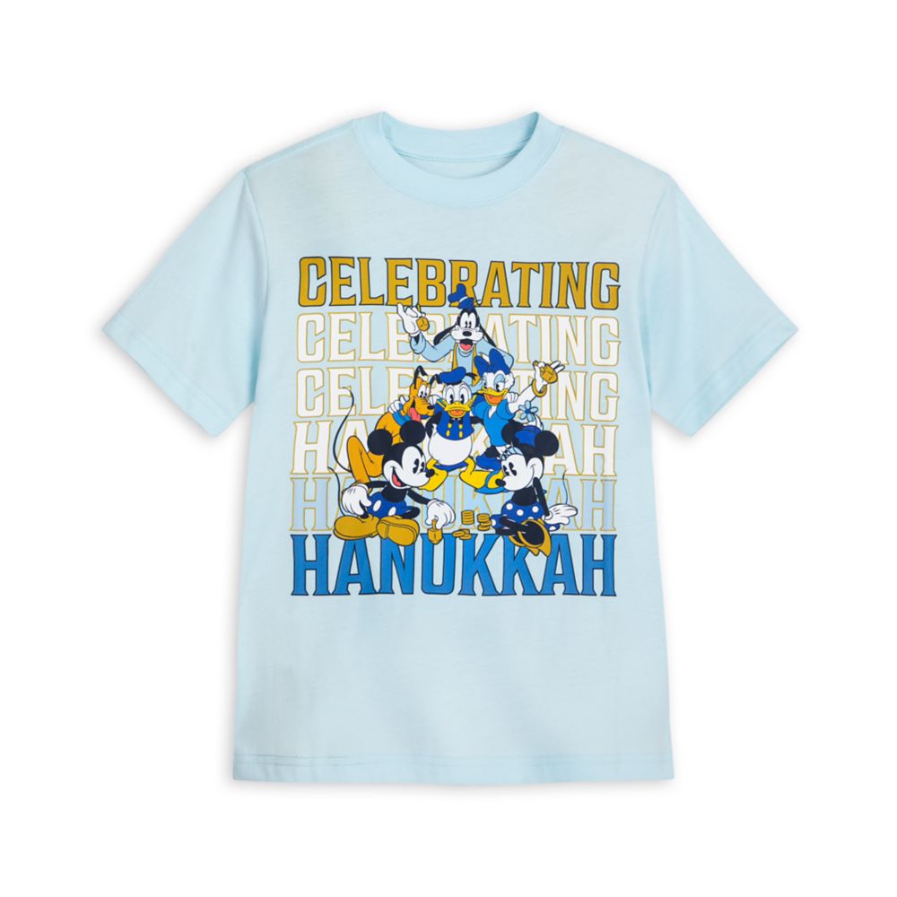 Mickey Mouse and Friends Hanukkah Holiday Family Matching T-Shirt for Kids – Get It Here