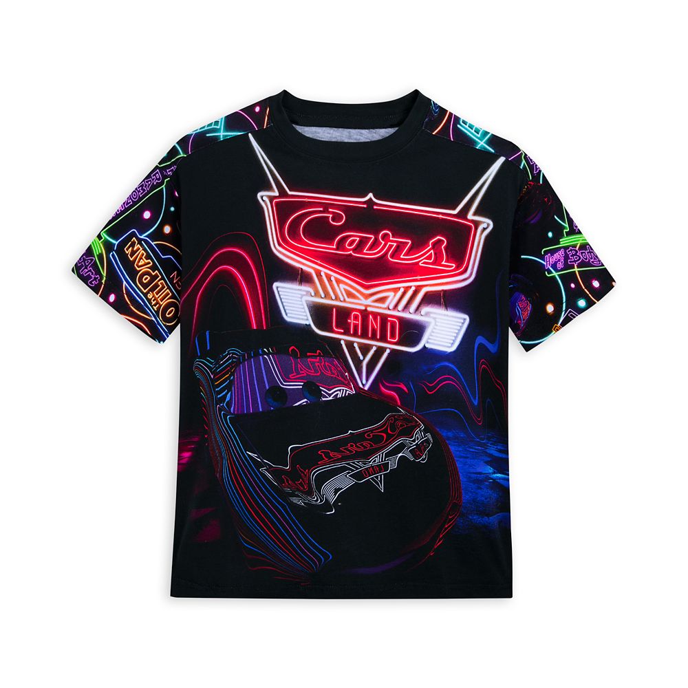 Cars Land Neon Lights T-Shirt for Kids