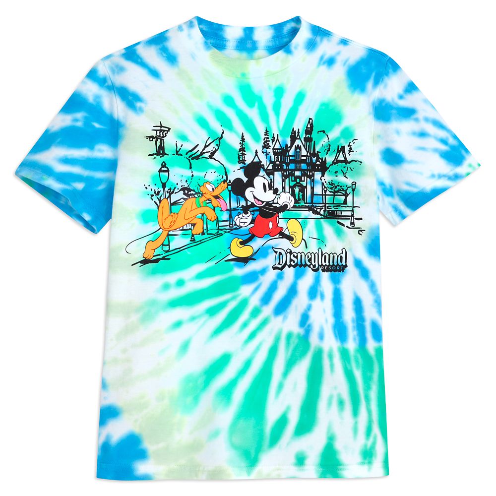 Mickey Mouse and Pluto Tie-Dye T-Shirt for Kids – Disneyland