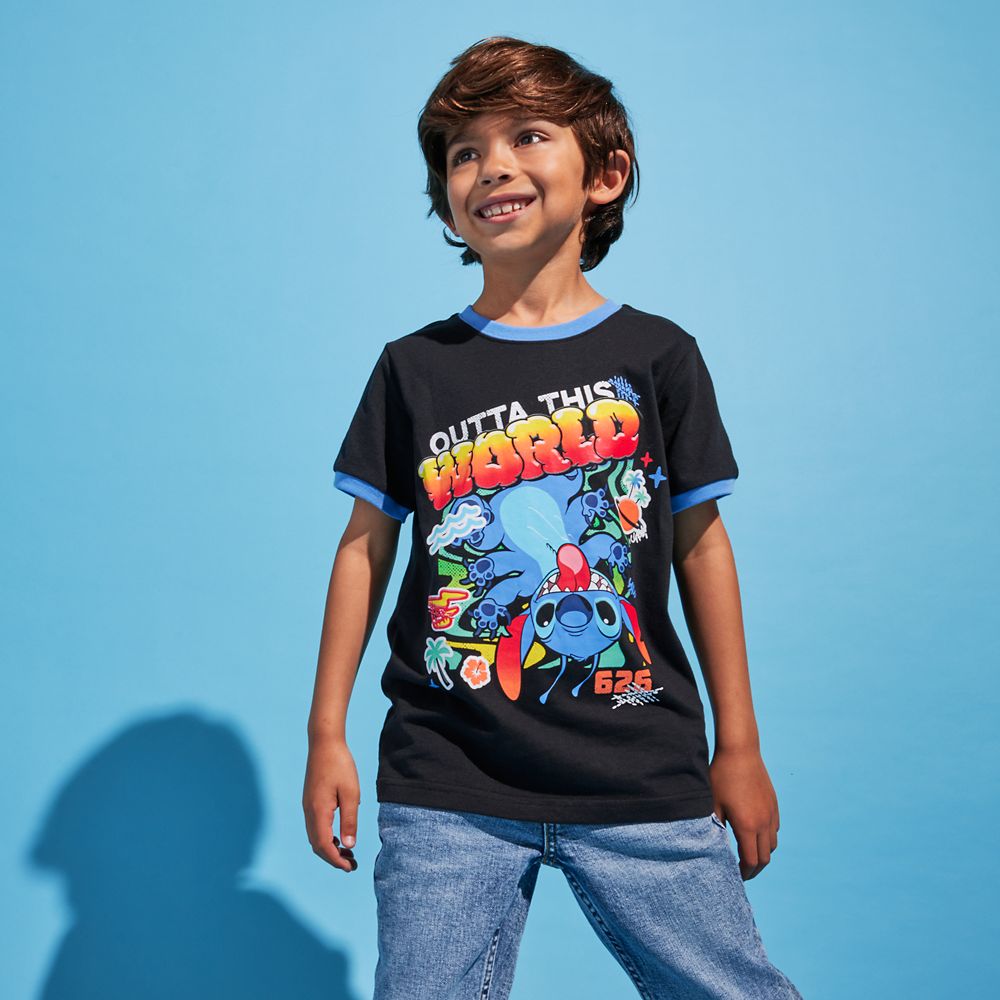 Stitch Ringer T-Shirt for Kids &ndash; Lilo & Stitch