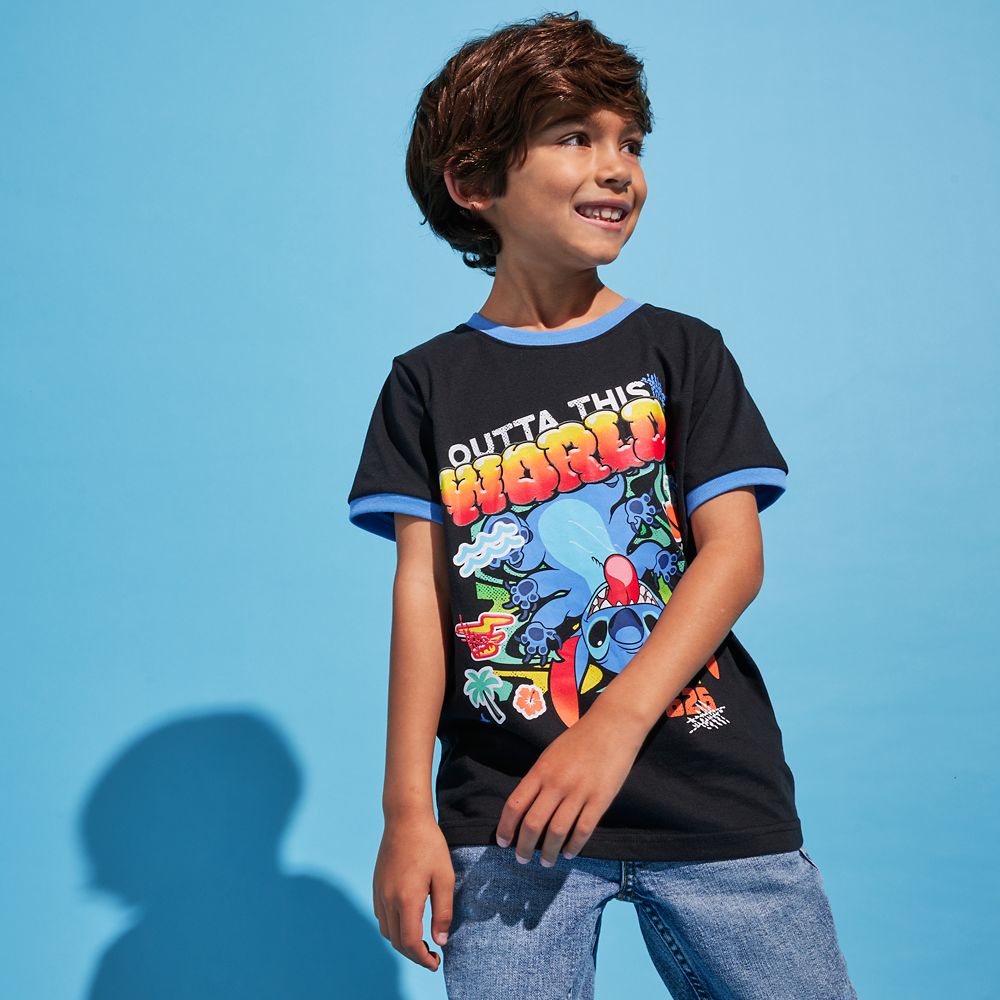 Stitch Ringer T-Shirt for Kids &ndash; Lilo & Stitch