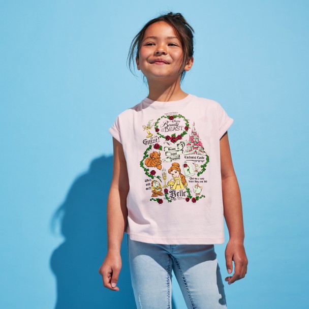Beauty and the Beast Fashion T-Shirt for Girls