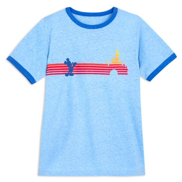 Mickey Mouse Sleeping Beauty Castle Ringer Tee for Kids