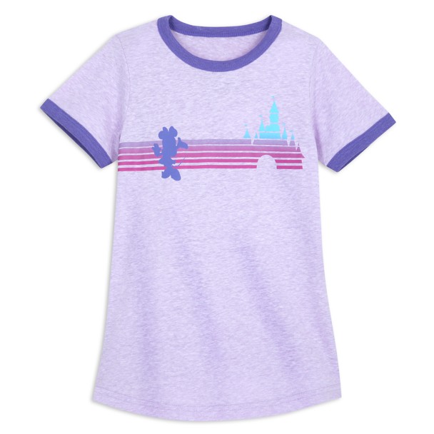 Minnie Mouse Sleeping Beauty Castle Ringer T-Shirt for Girls