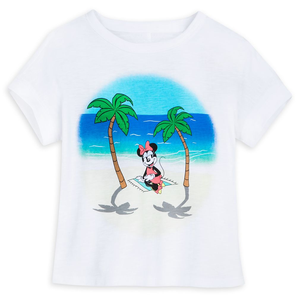 Minnie Mouse Summer Beach T-Shirt for Kids