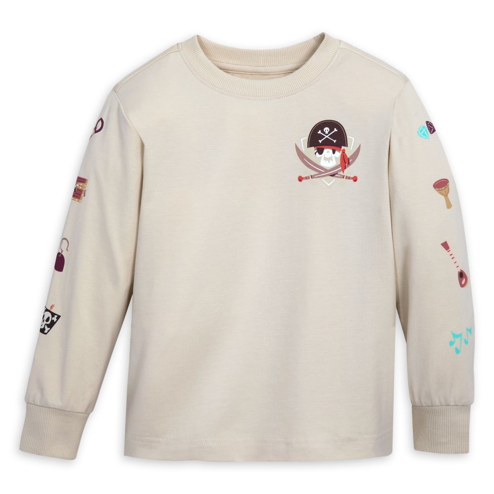 Mickey Mouse and Friends Long Sleeve Fashion T-Shirt for Kids – Pirates of the Caribbean – Buy It Today!