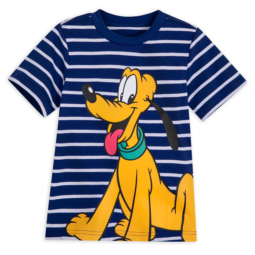 Pluto Striped T-Shirt for Kids Official shopDisney