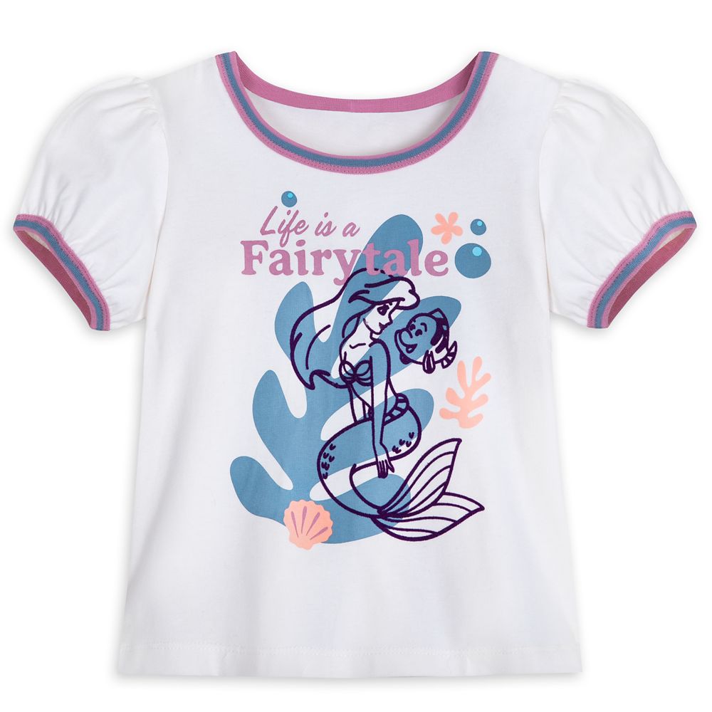 Ariel and Flounder Fashion Top for Girls  The Little Mermaid Official shopDisney