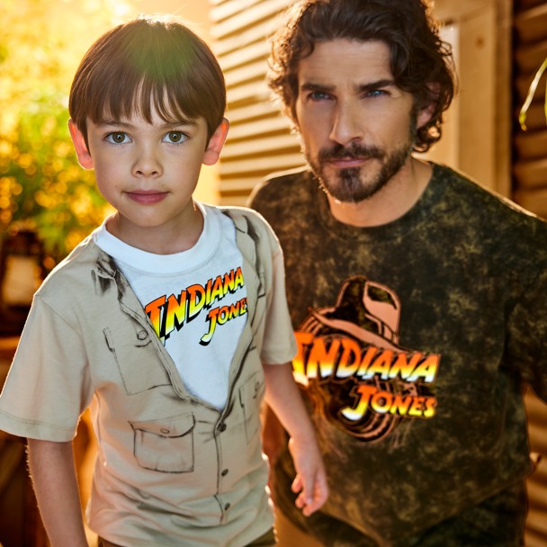 Tarmfunktion manifestation smukke Indiana Jones Faux Button Shirt T-Shirt for Kids | shopDisney