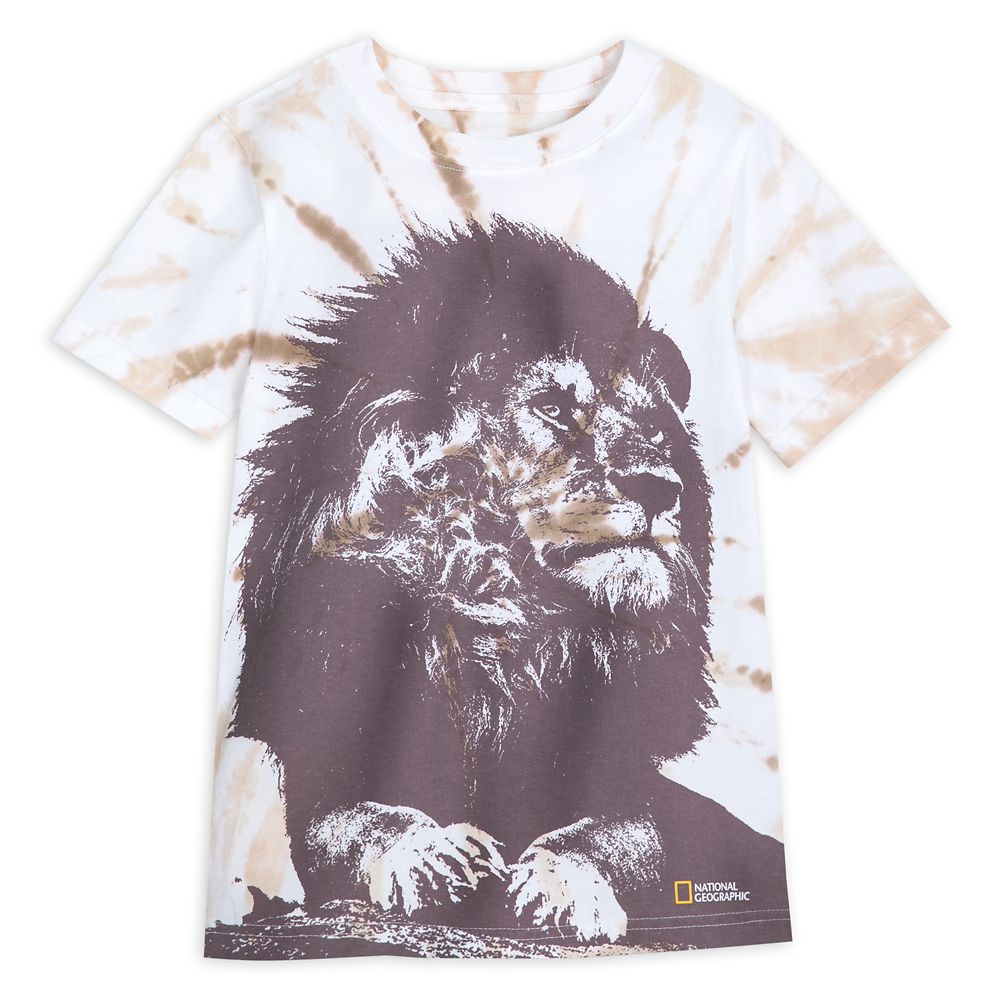National Geographic Lion Tie-Dye T-Shirt for Kids – Buy Online Now