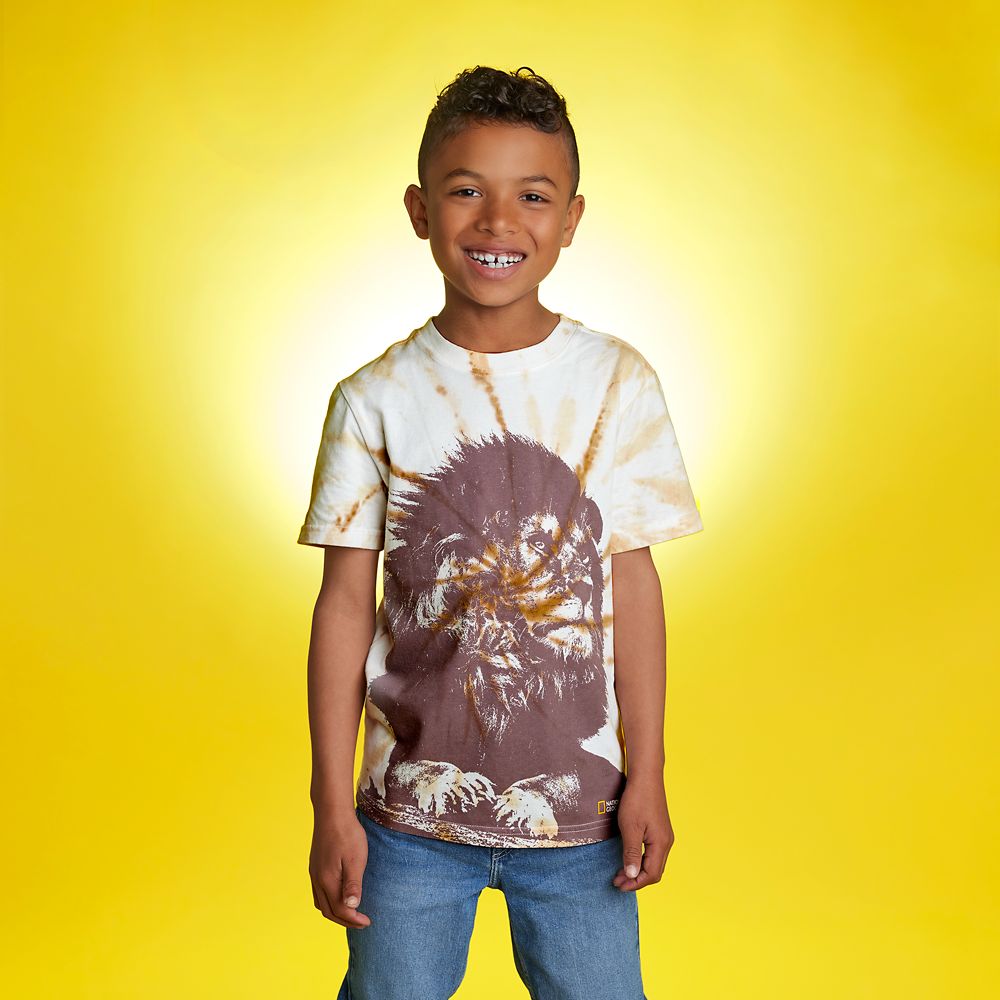 National Geographic Lion Tie-Dye T-Shirt for Kids