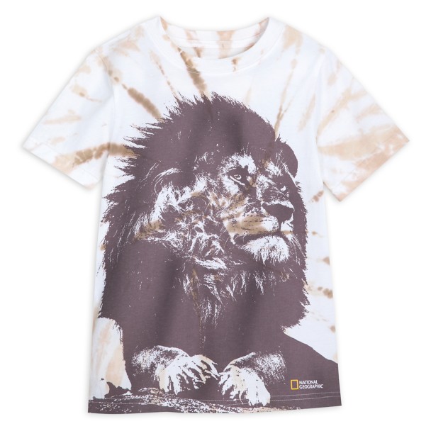 National Geographic Lion Tie-Dye T-Shirt for Kids