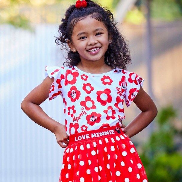 Minnie Mouse Floral T-Shirt for Girls – Sensory Friendly