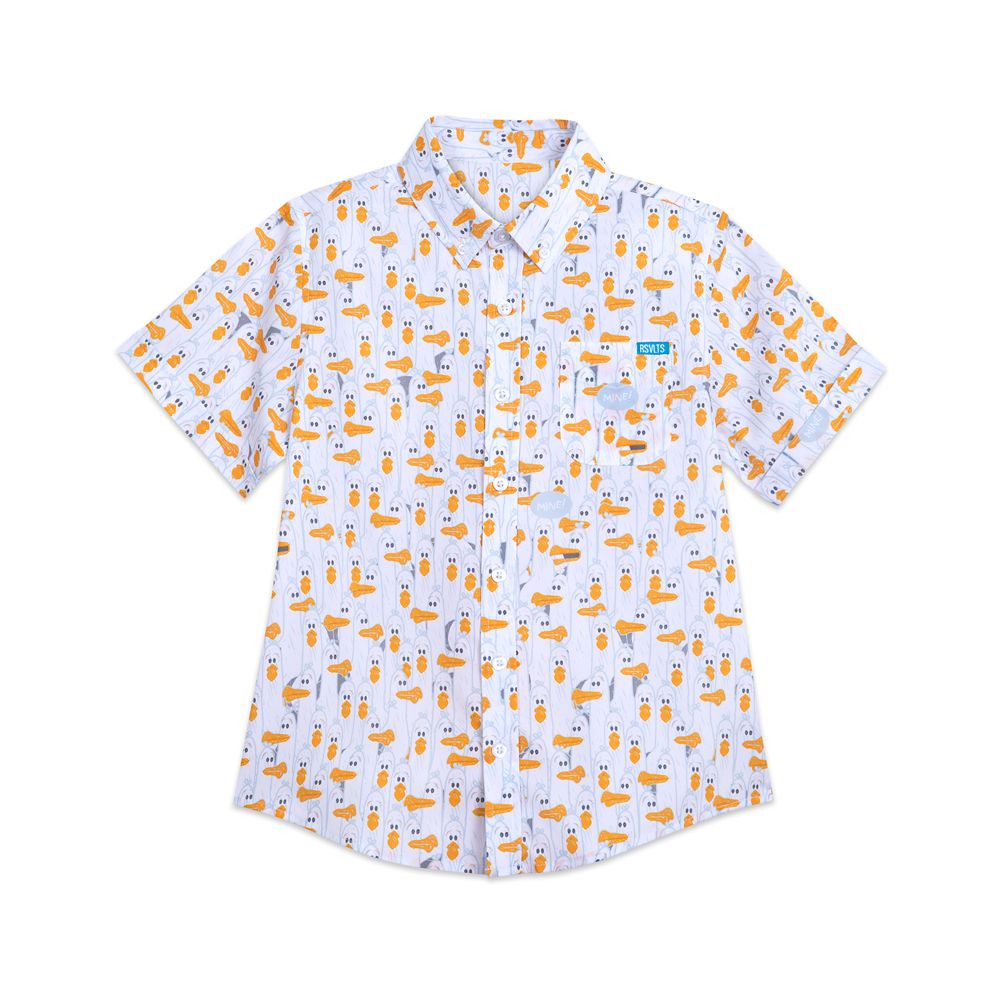 Finding Nemo Seagulls ''Mine'' RSVLTS Short Sleeve Shirt for Kids with KUNUFLEX