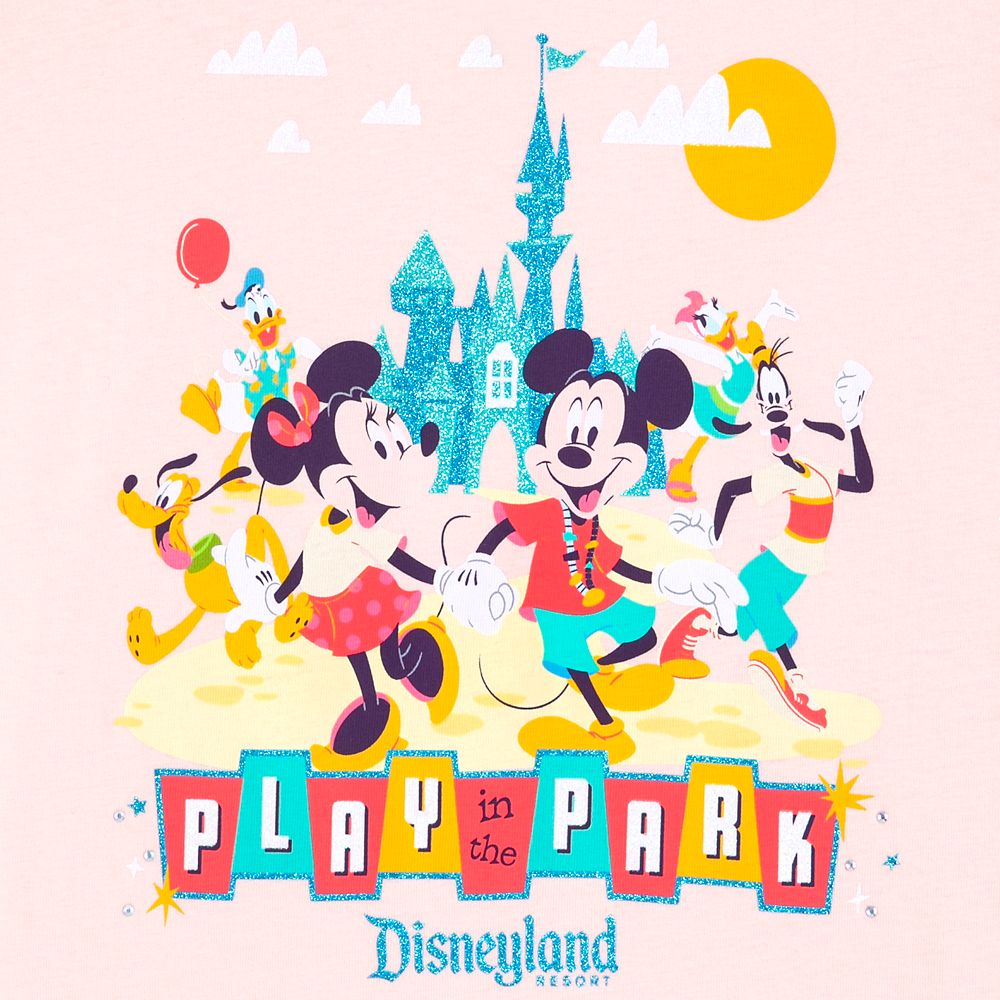 Mickey Mouse and Friends Play in the Park T-Shirt for Girls – Disneyland