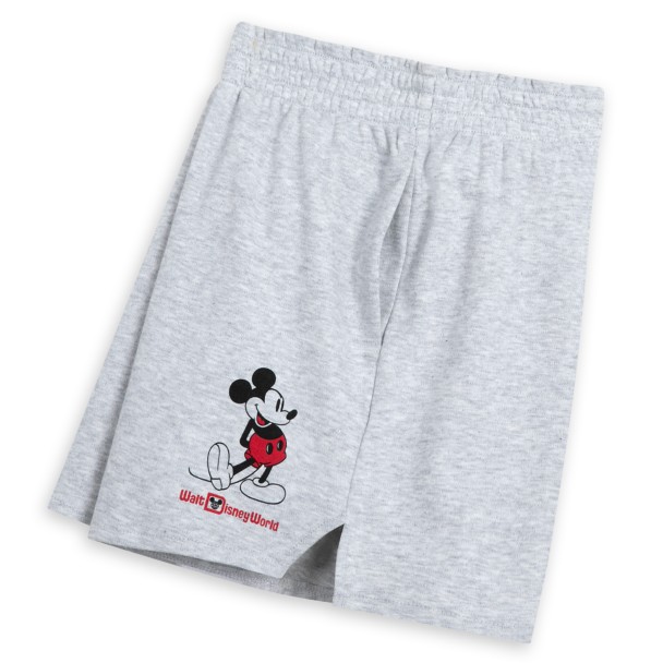 Mickey Mouse Standing Family Matching Shorts for Women – Walt Disney World – Gray