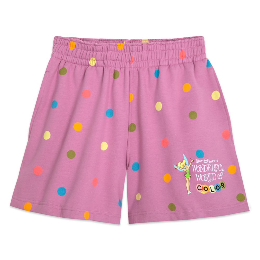 Tinker Bell Sweat Shorts for Women – Walt Disney’s Wonderful World of Color – Disney100 – Purchase Online Now