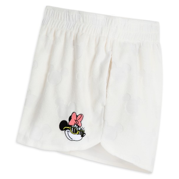 Mickey and Minnie Mouse Burnout Shorts for Women