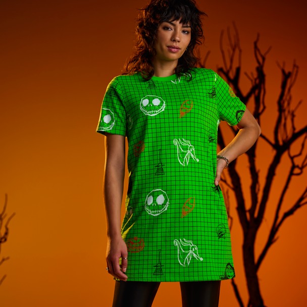 The Nightmare Before Christmas T-Shirt Dress for Women