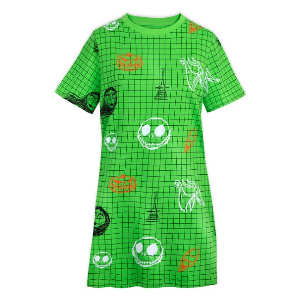 The Nightmare Before Christmas T-Shirt Dress for Women
