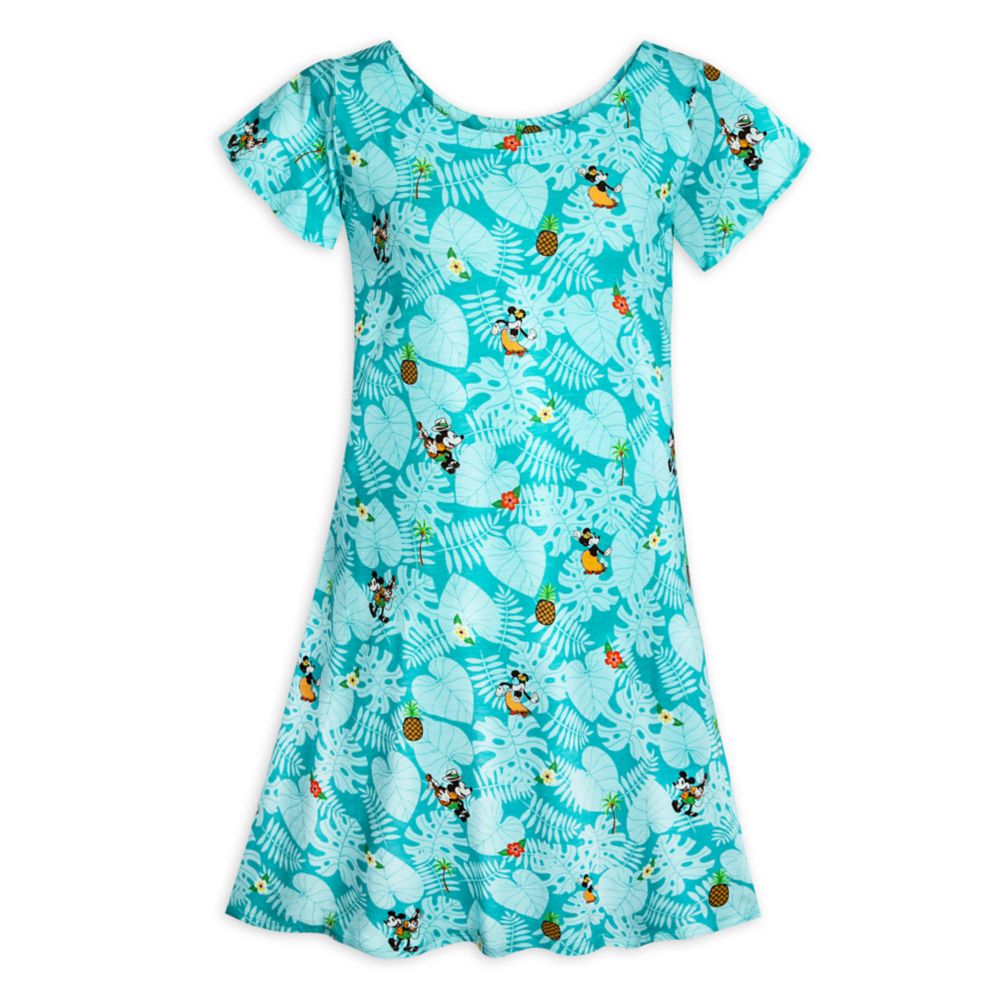 Mickey and Minnie Mouse Indigo T-Shirt Dress for Women by Tommy Bahama Official shopDisney