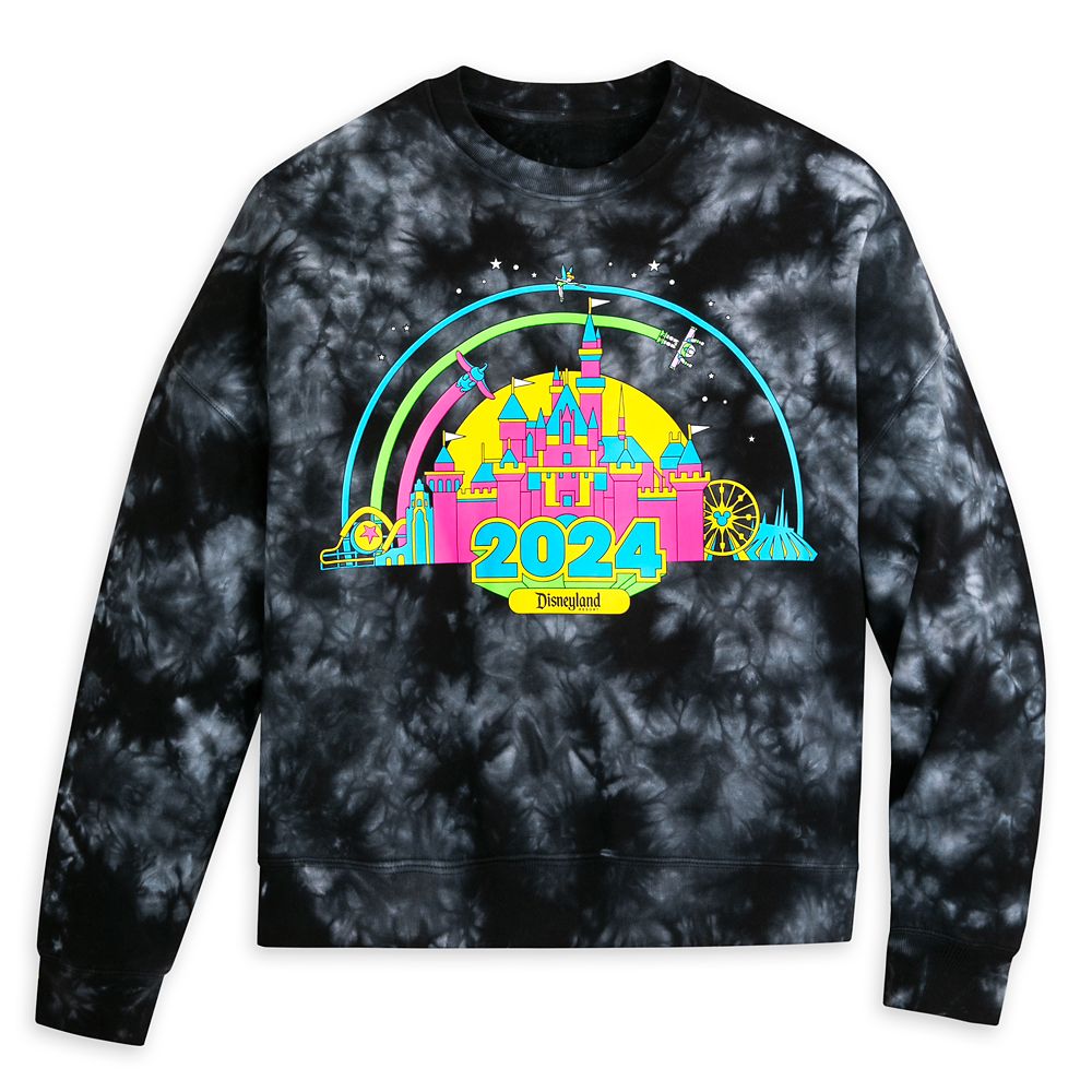 Disneyland 2024 Tie-Dye Pullover Sweatshirt for Women – Buy Online Now