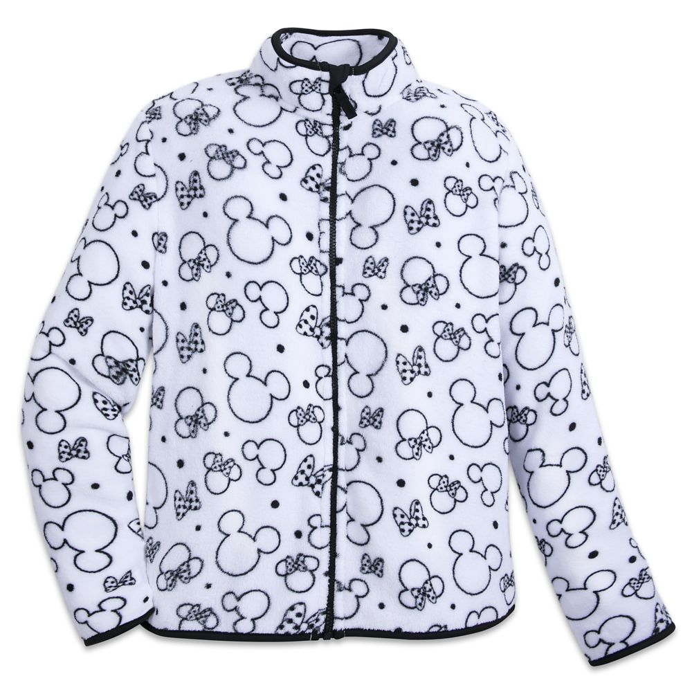 Mickey and Minnie Mouse Zip Fleece Jacket for Women Official shopDisney