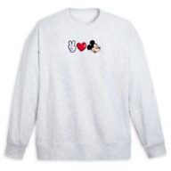 Mickey Mouse ''Peace, Love, Mickey'' Pullover Sweatshirt for Women