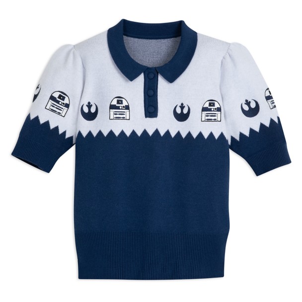 R2-D2 Knit Polo for Women by Her Universe – Star Wars