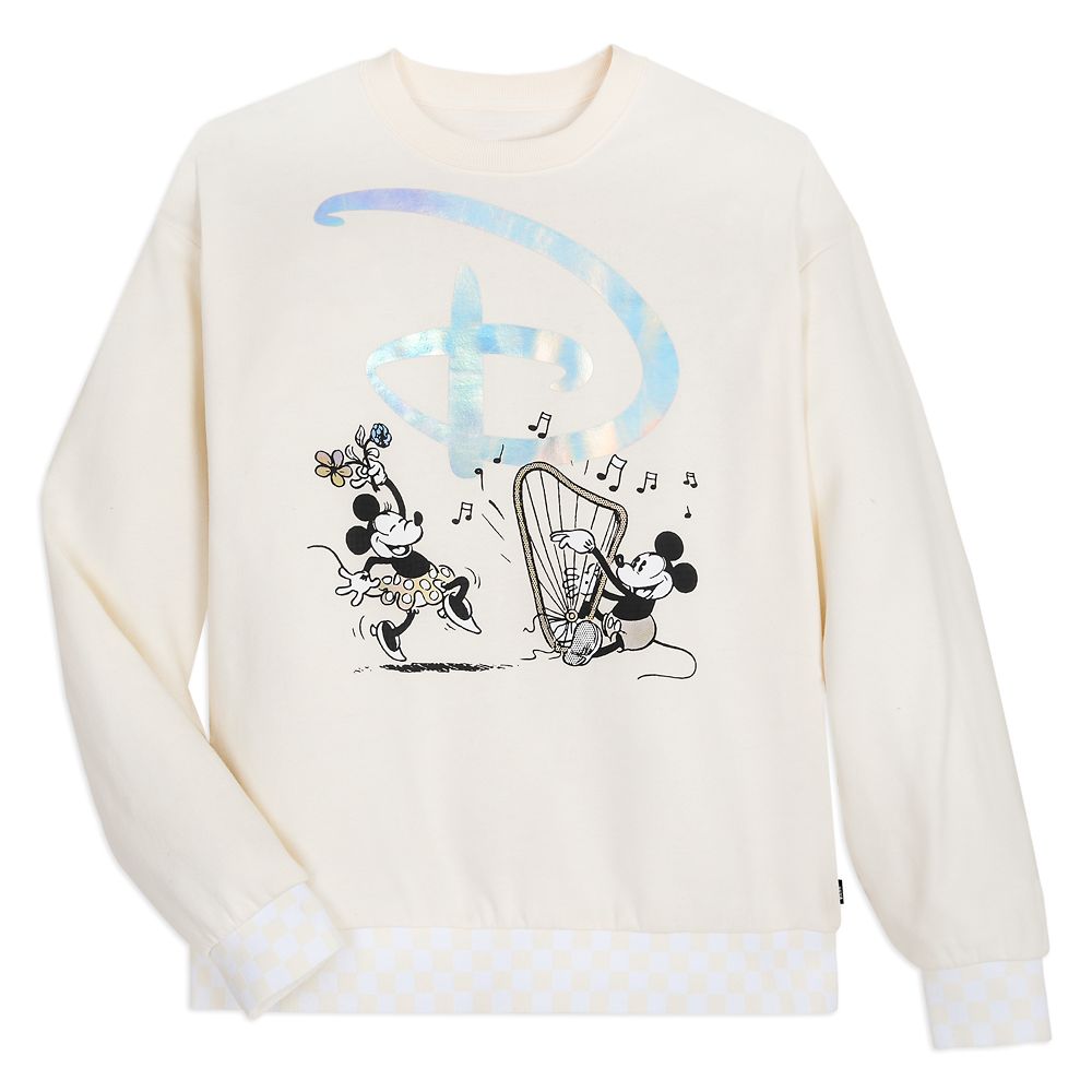 Mickey Mouse and Minnie Mouse Pullover Sweatshirt for Women by Vans – Disney100 | shopDisney