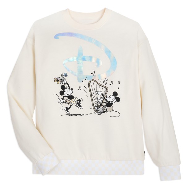 Mickey Mouse and Minnie Mouse Pullover Sweatshirt for Women by Vans – Disney100