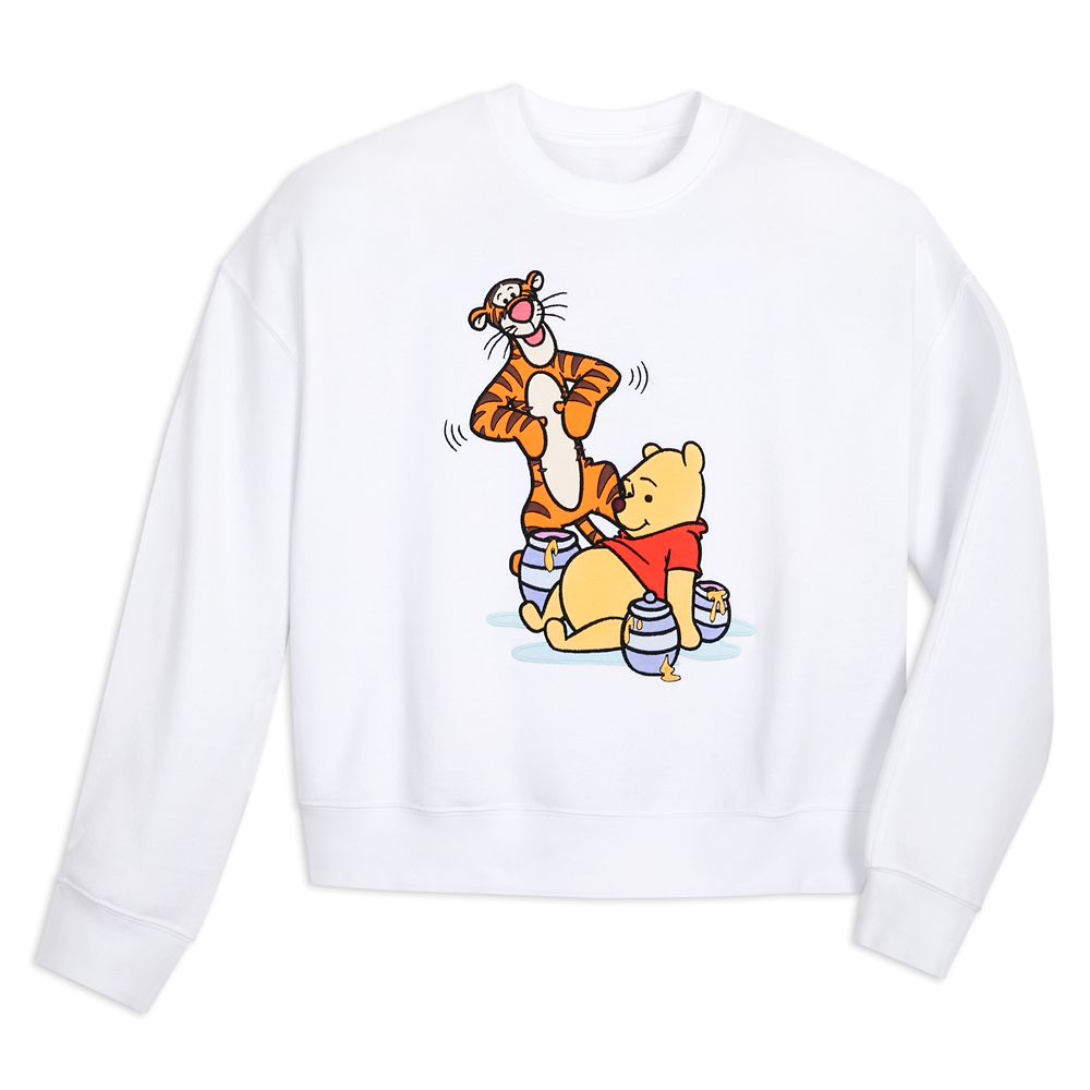 Winnie the Pooh and Tigger Semi-Cropped Sweatshirt for Women Official shopDisney