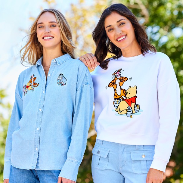 Winnie the Pooh and Tigger Semi-Cropped Sweatshirt for Women