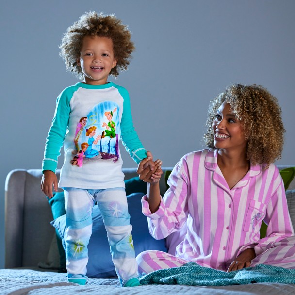 Peter Pan and Wendy Striped Pajama Set for Women