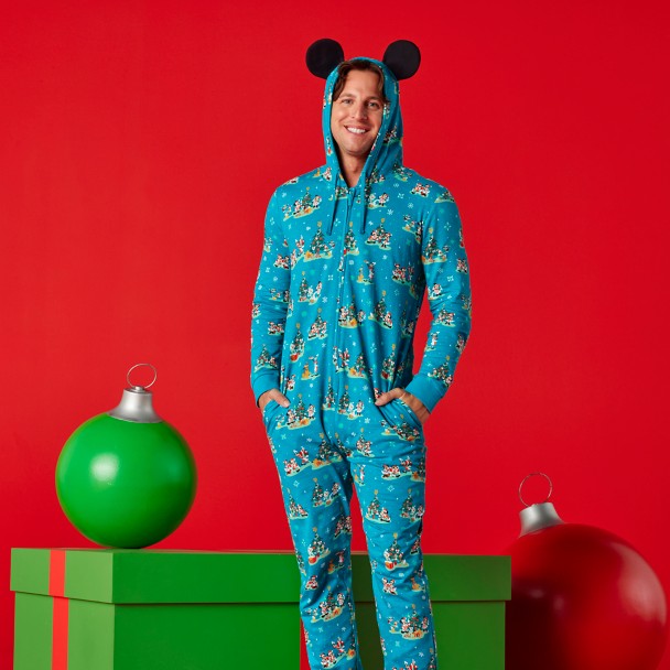 Mickey Mouse and Friends Holiday Family Matching Hooded Coverall for Men