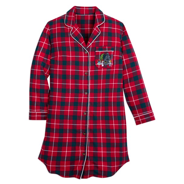 Star Wars Holiday Family Matching Flannel Nightshirt for Women
