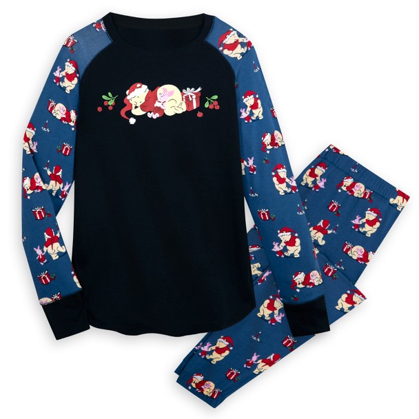 Winnie the Pooh Holiday Family Matching Pajama Set for Women by Munki Munki
