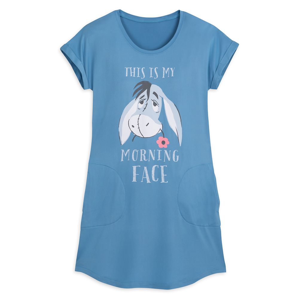 Eeyore ”This is My Morning Face” Sleep Shirt for Women by Munki Munki now available