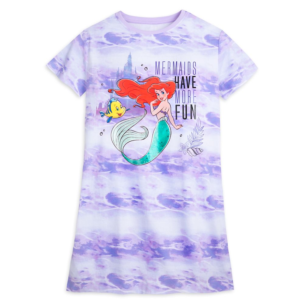 Ariel Tie-Dye Nightshirt for Women – The Little Mermaid