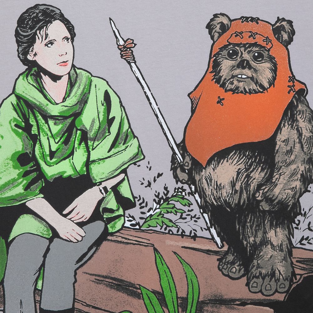 Princess Leia and Wicket T-Shirt for Women – Star Wars: Return of the Jedi 40th Anniversary