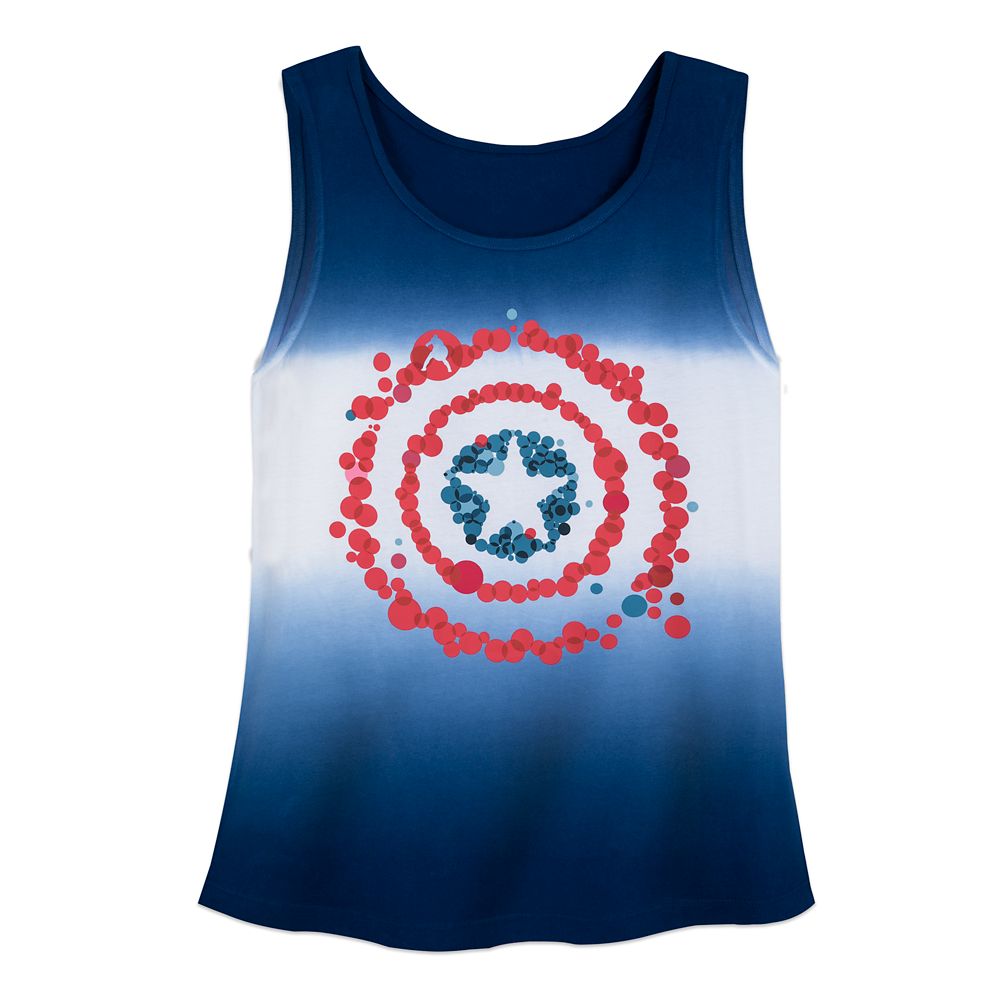 Captain America Dip-Dye Tank Top for Women – Get It Here