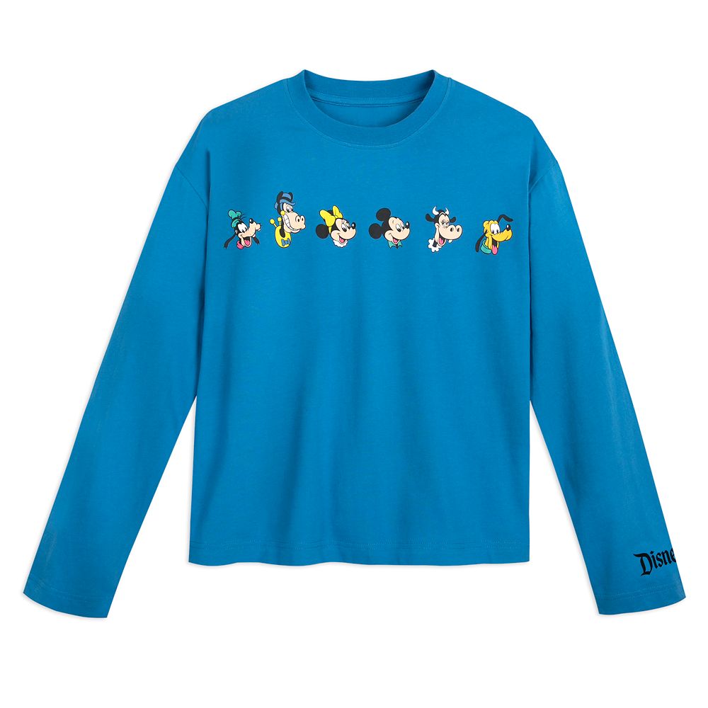 Mickey Mouse and Friends Long Sleeve Fashion T-Shirt for Women – Disneyland is available online for purchase