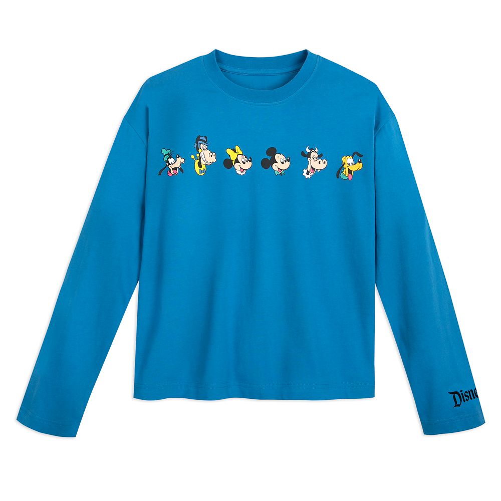 Mickey Mouse and Friends Long Sleeve Fashion T-Shirt for Women  Disneyland